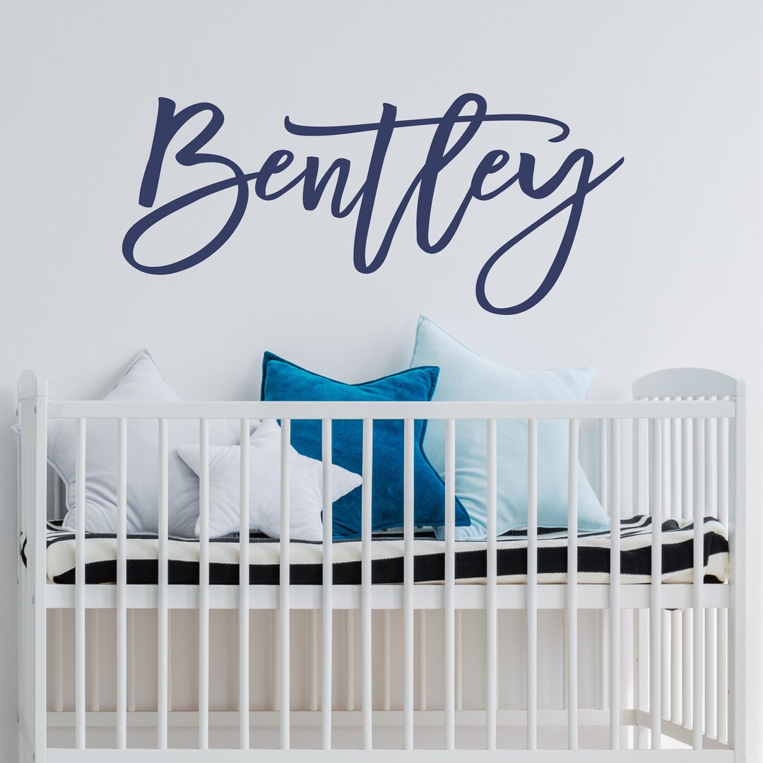 Personalized Wall Decal Boy Name Wall Decal Nursery Wall Decal ...