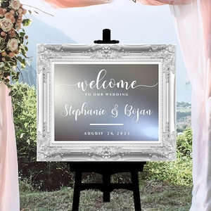 Welcome to Our Wedding Wall Decal - Soon to Be Mr & Mrs Personalized Wall Decal Sticker - Just Married - Wedding - Mr and Mr - Mrs and Mrs
