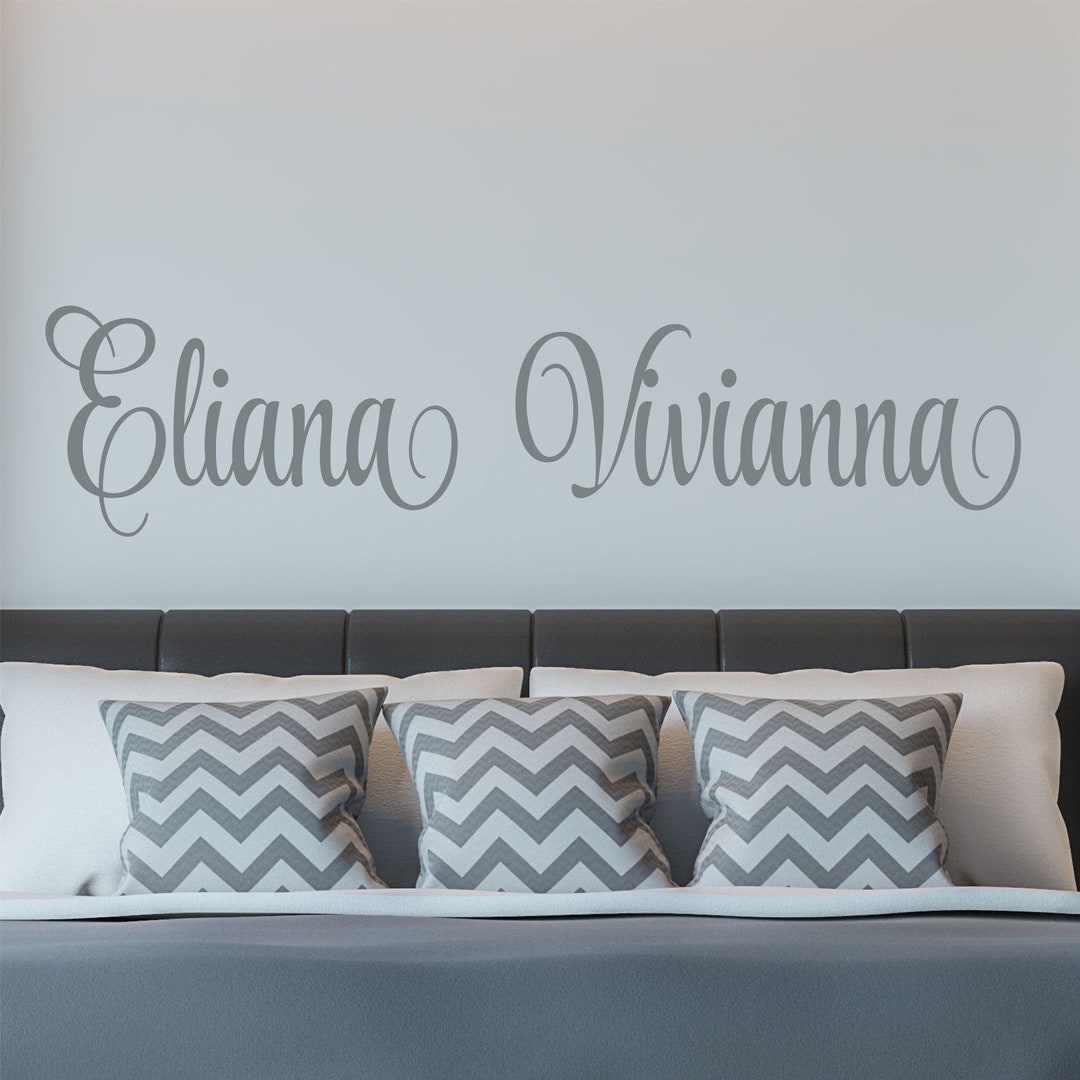 Girl Name Wall Decal Girls Name Wall Decal Wall Decor Girls Name Decal