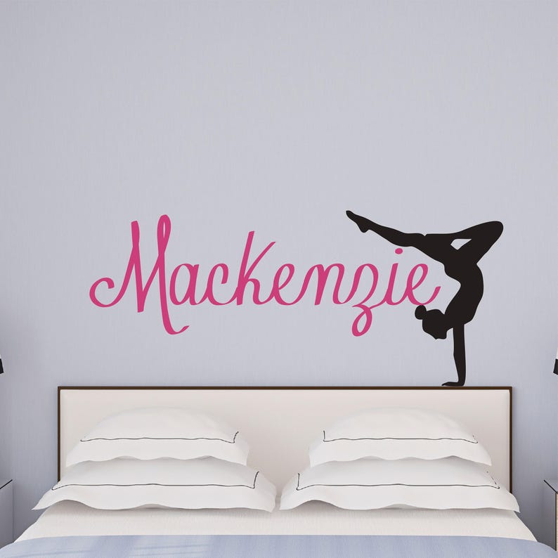 Personalized Name Dance Wall Decal Custom Name Dance Etsy