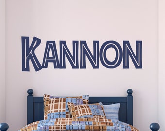 Personalized Wall Decal Boy Name Wall Decal Nursery Wall Decal Personalized Name Decal Vinyl Wall Decal Boys Name Decal Vinyl Dinosaur Trex