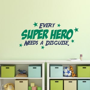 Super Hero Kids Wall Decal Sticker