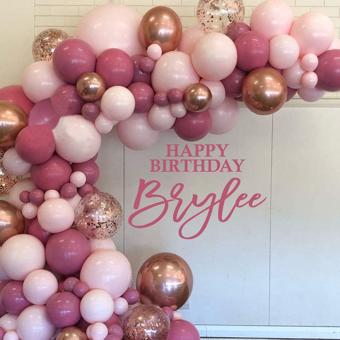 Happy Birthday Decal Happy Birthday Party Backdrop Happy Etsy
