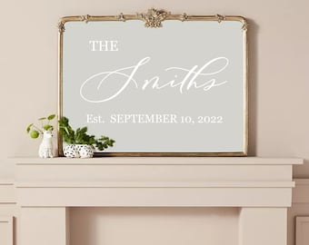Welcome to Our Wedding Wall Decal - Soon to Be Mr & Mrs Personalized Wall Decal Sticker - Just Married - Wedding - Family Name Wall Decal