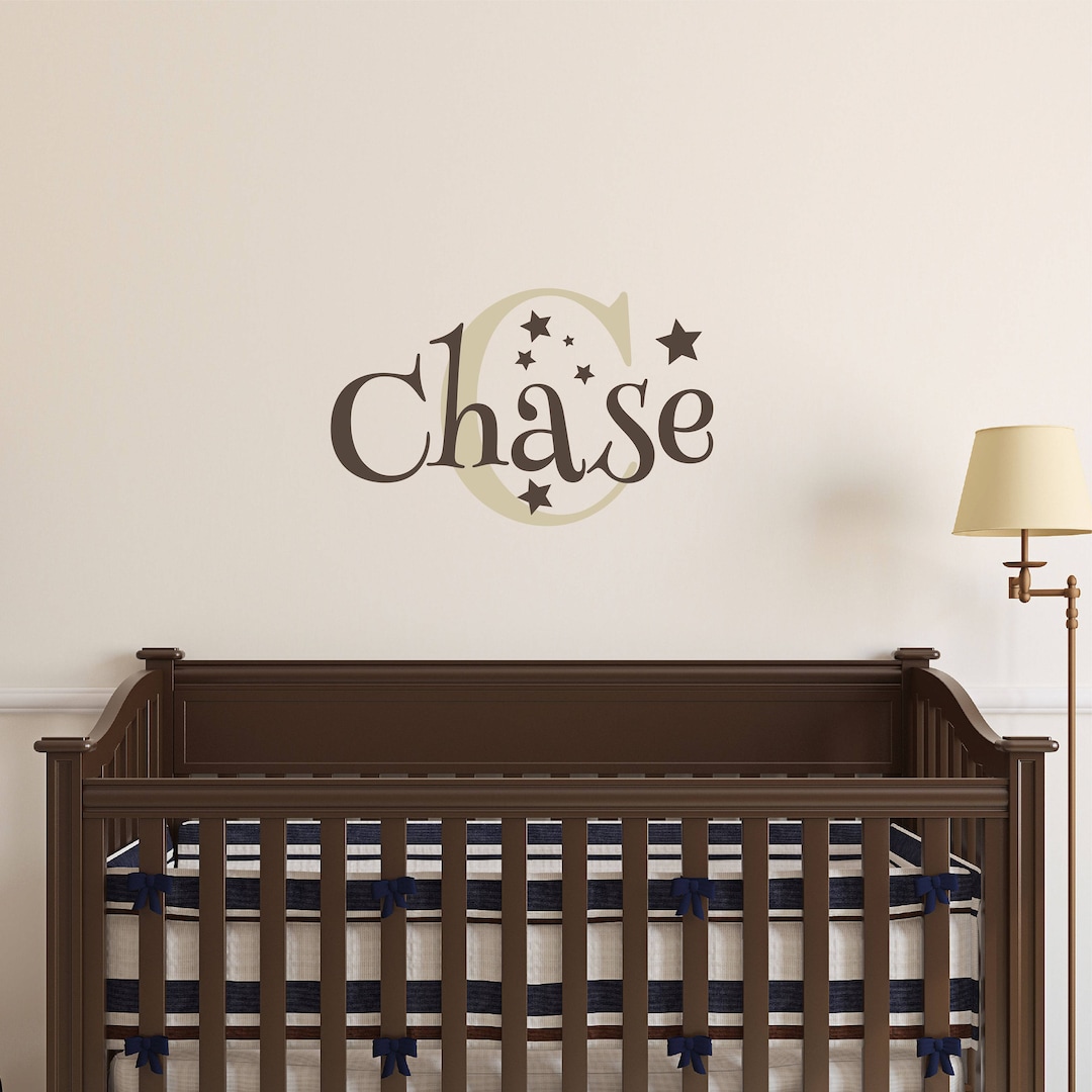 Personalized Name Wall Decal - Custom Name Wall Sticker - Vinyl Decal ...