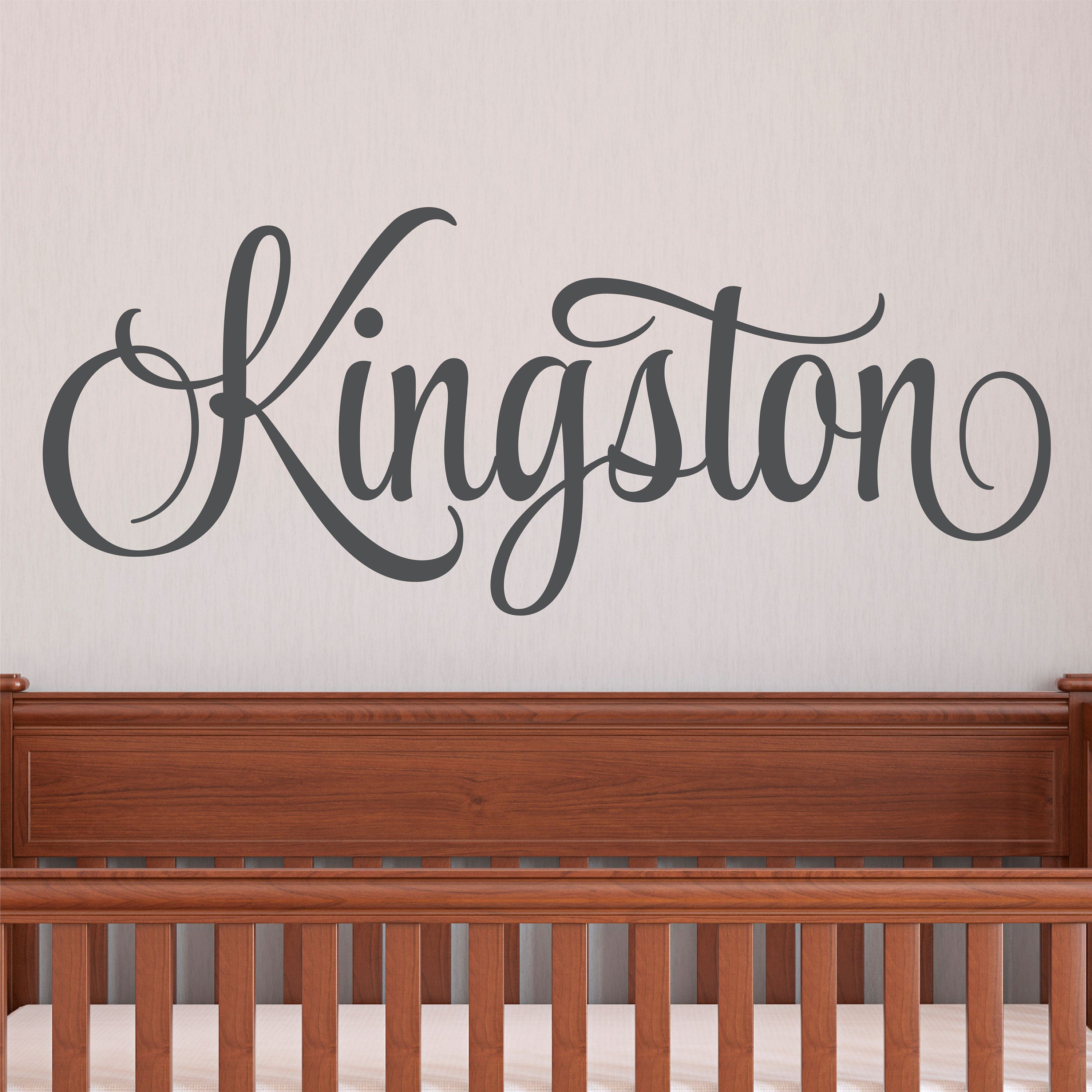 Boys Name Wall Decal Boys Name Decal Boys Bedroom Name Decal Etsy