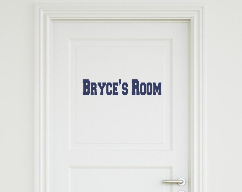 Personalized Name Room Wall Decal Custom Name Room Wall Etsy