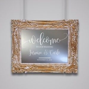 Welcome to Our Wedding Wall Decal - Soon to Be Mr & Mrs Personalized Wall Decal Sticker - Just Married - Wedding - Mr and Mr - Mrs and Mrs