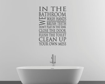 Bathroom Wall Decal Sticker