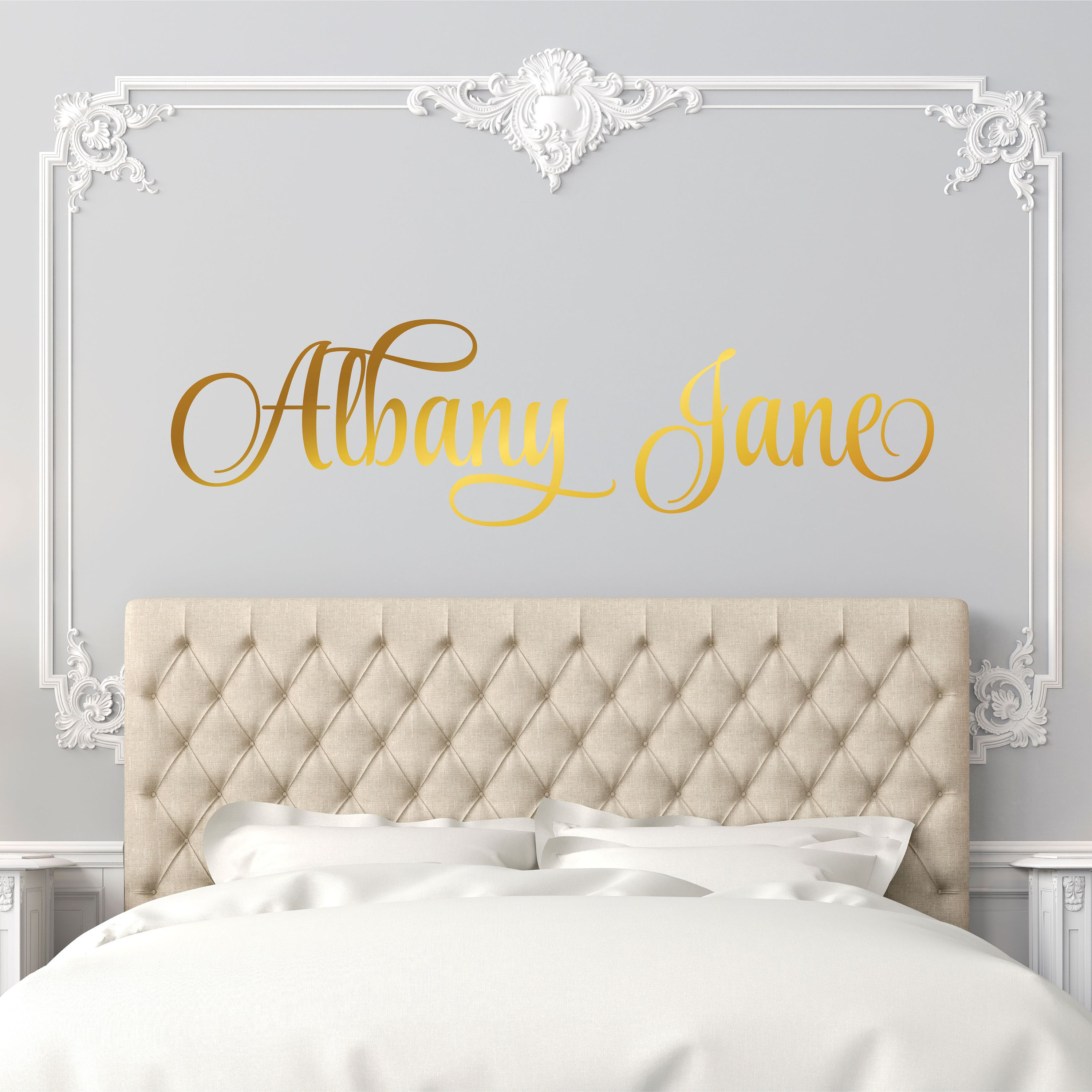 Name Wall Decal Girls Name Wall Decal Personalized Name Decal Etsy