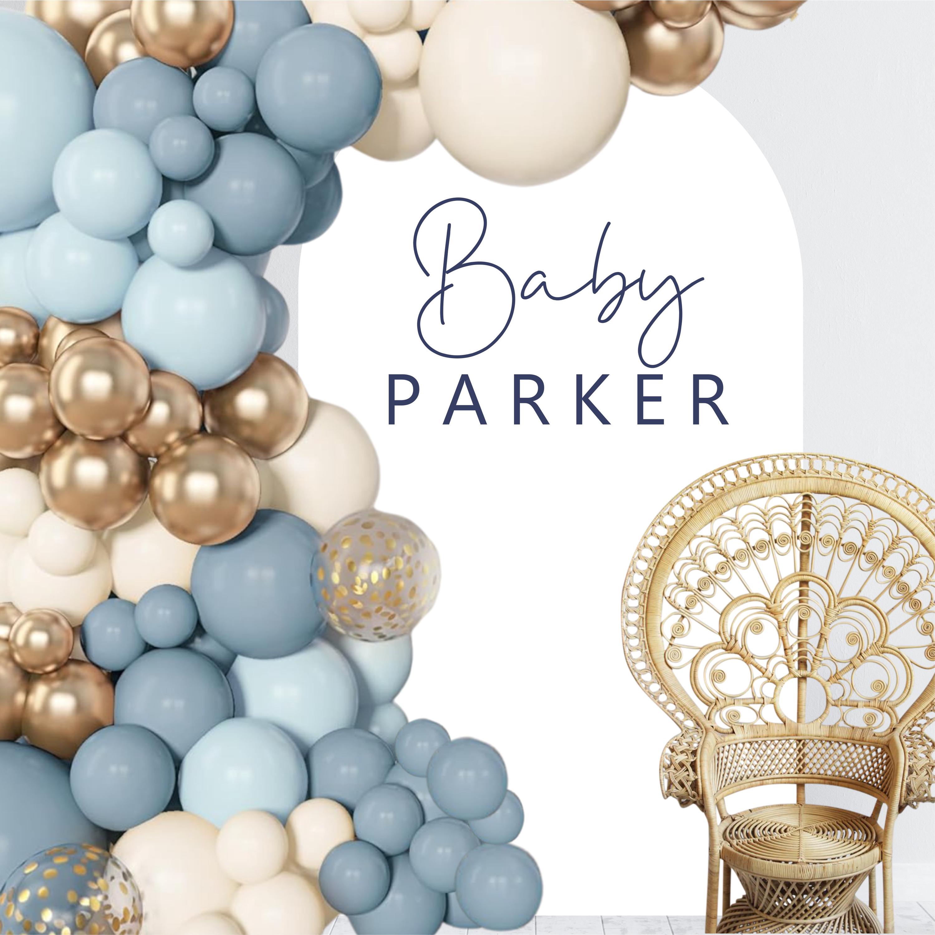 Baby Shower Decal - Gender Reveal Backdrop - Baby Name Decal for Arch - Gender Reveal Sticker - Chiara Wall - Is On The Way