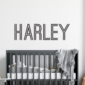 Personalized Wall Decal Boy Name Wall Decal Nursery Wall Decal Personalized Name Decal Vinyl Wall Decal Boys Name Decal Name Modern Nursery