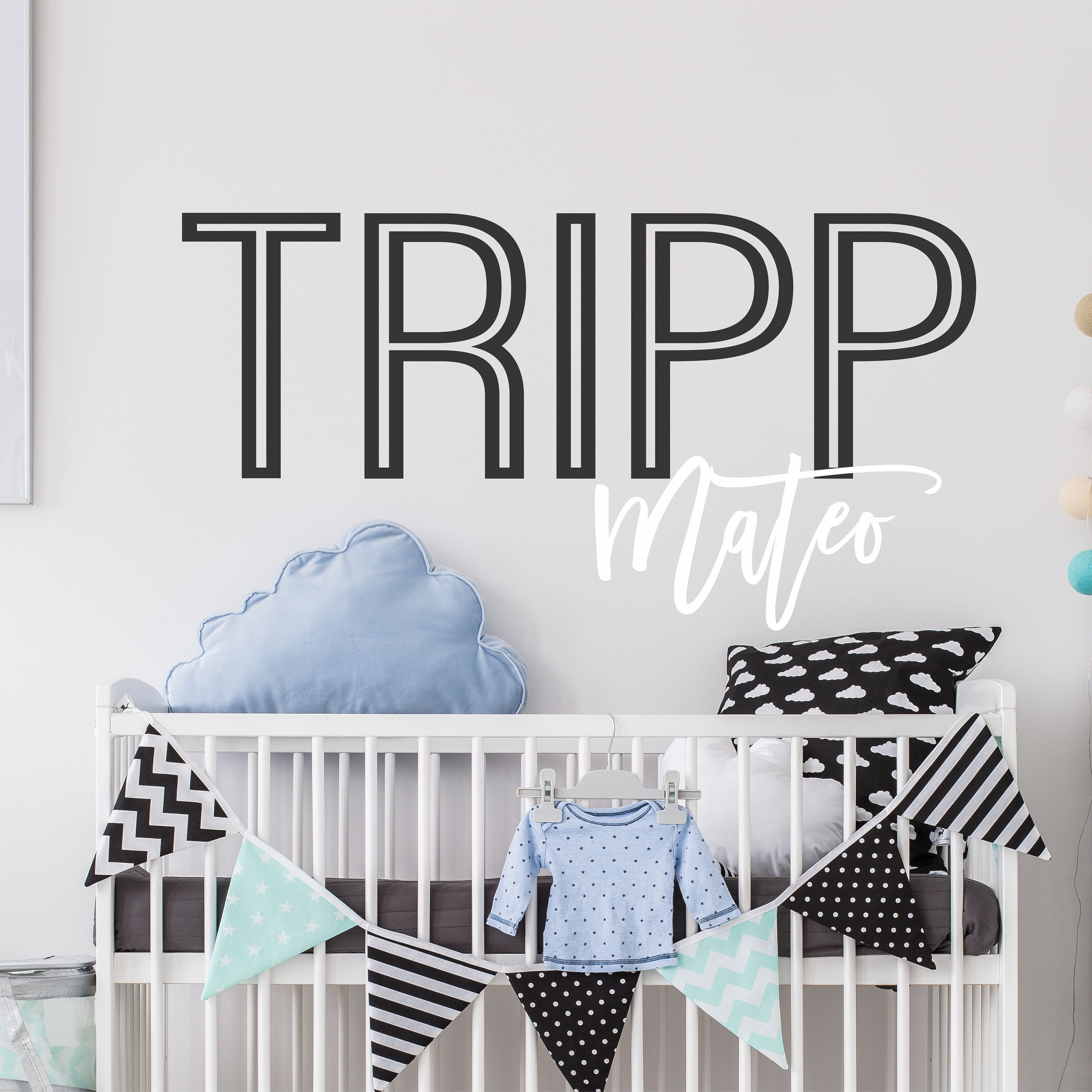 Personalized Wall Decal Boy Name Wall Decal Nursery Wall Decal - Etsy