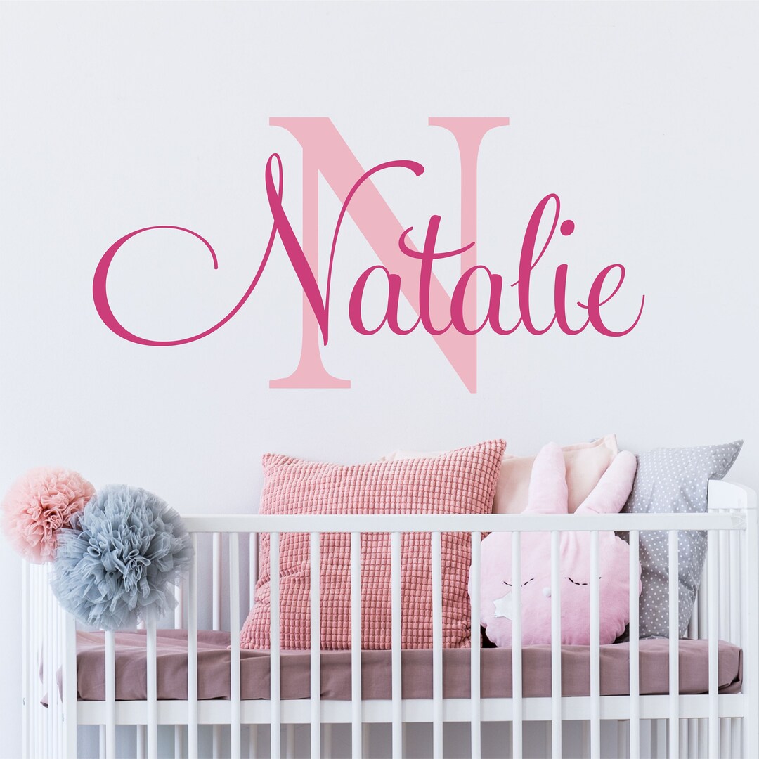 Name Wall Decal Teen Boys Room Decor Baby Boy Nursery Name Decal ...