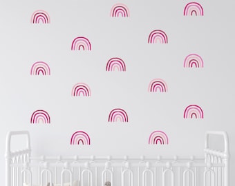 Rainbow Wall Decal Sticker - Rainbow Wall Decals - Hand Drawn Rainbow Wall Sticker - Boho Rainbow - Multi Colored Rainbow - Nursery Decor