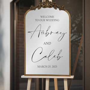 Welcome to Our Wedding Wall Decal - Soon to Be Mr & Mrs Personalized Wall Decal Sticker - Just Married - Wedding - Mr and Mr - Mrs and Mrs