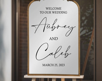 Welcome to Our Wedding Wall Decal - Soon to Be Mr & Mrs Personalized Wall Decal Sticker - Just Married - Wedding - Mr and Mr - Mrs and Mrs