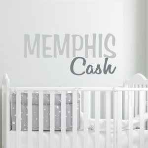 Personalized Wall Decal Boy Name Wall Decal Nursery Wall Decal Personalized Name Decal Vinyl Wall Decal Boys Name Decal Name Modern Nursery