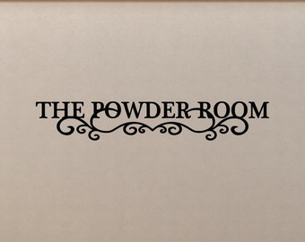 The Powder Room Bathroom Wall Decal Sticker