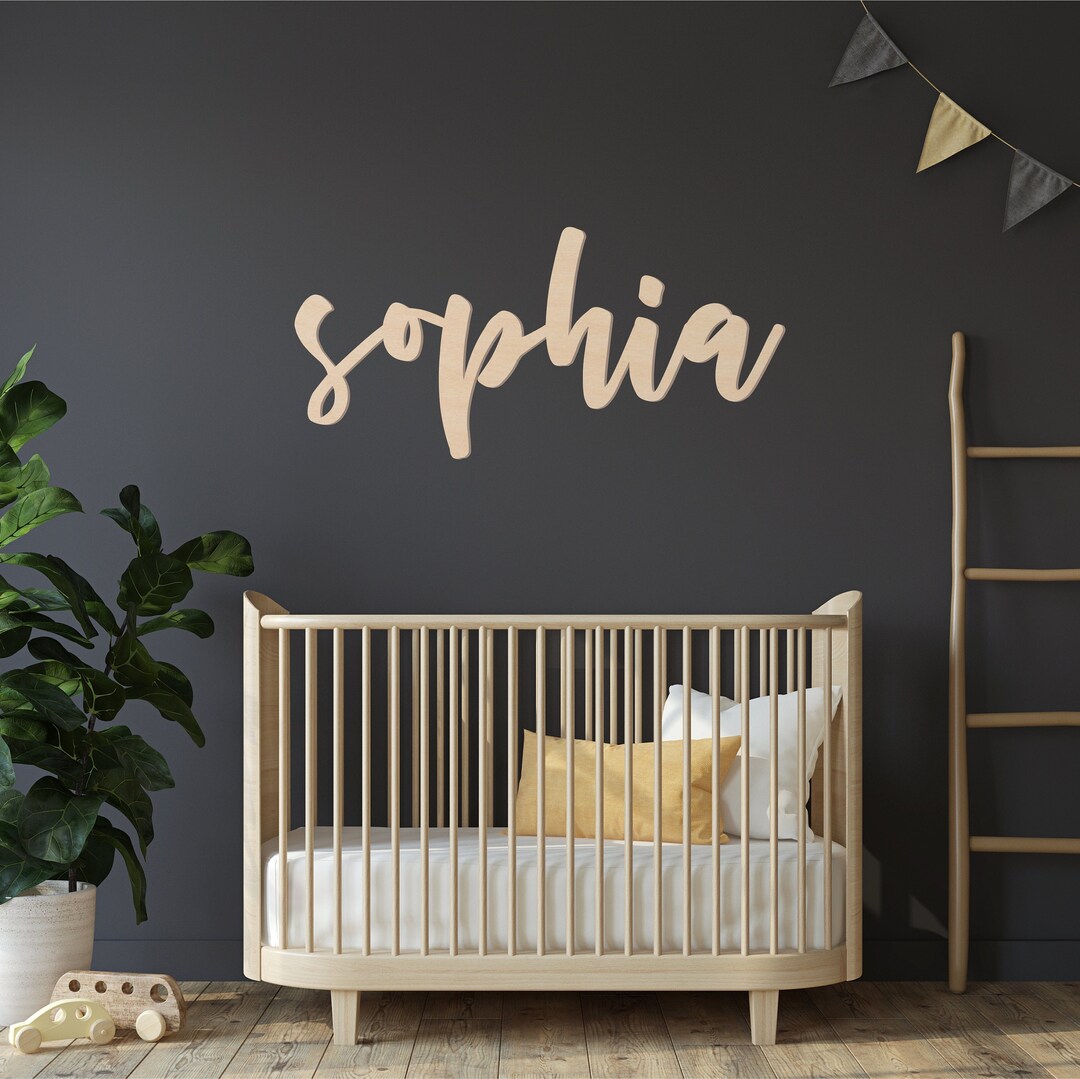 Custom Wood Name Sign | Nursery Name Sign | Personalized Name Sign ...