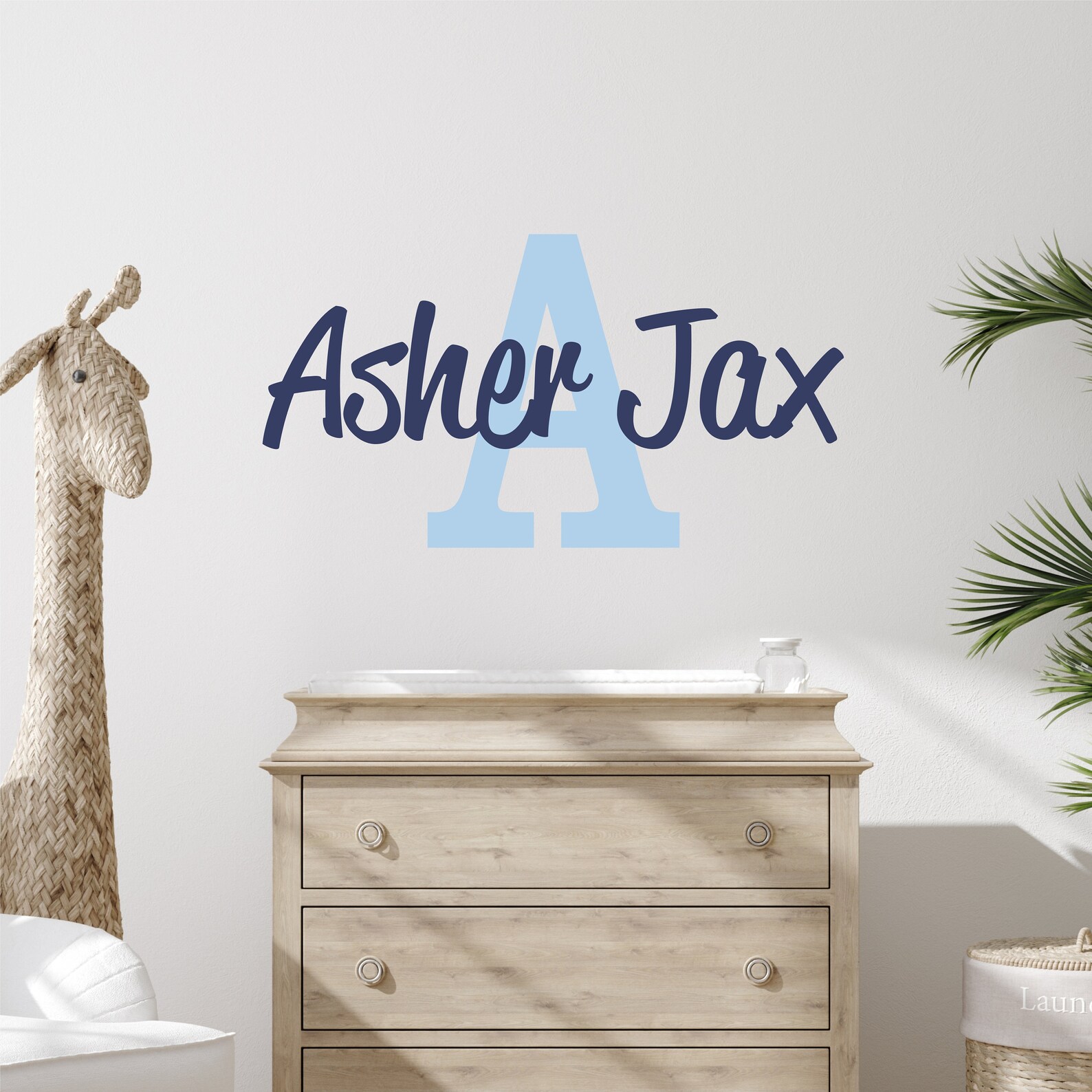 Personalized Wall Decal Boy Name Wall Decal Nursery Wall Decal Etsy
