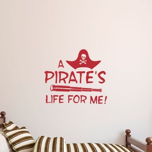 Kids Pirate Wall Decal Sticker