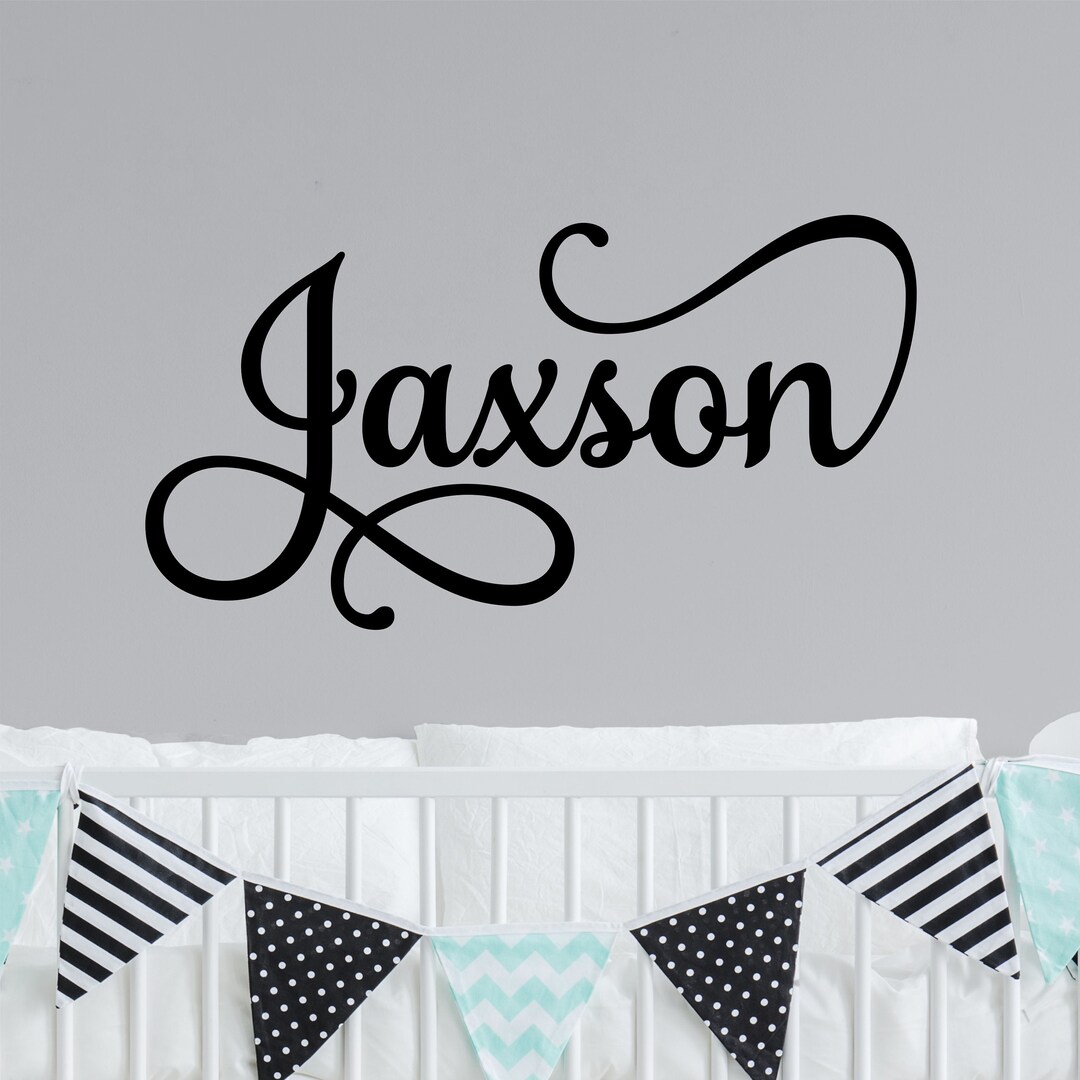 Personalized Wall Decal Boy Name Wall Decal Nursery Wall Decal