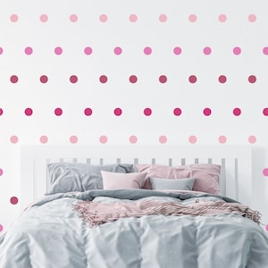 Polka Dot Wall Decal Sticker - Dot Stickers - Metallic Gold Dots - Silver Dots - Rose Gold Dots - Rose Gold Star Stickers - Polka Dot Decals