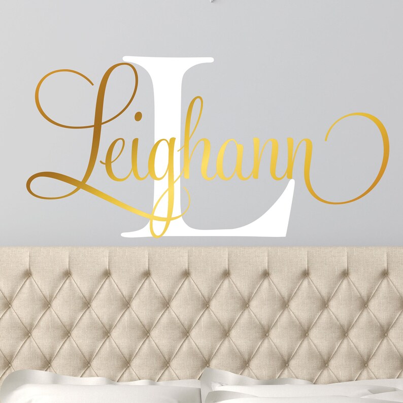 Name Wall Decal Teen Boys Room Decor Baby Boy Nursery Name Etsy