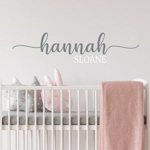 Name Wall Decal Girl Personalized Name Wall Decal Nursery Wall Decal Personalized Name Decal Vinyl Wall Decal Girls Name Decal Farmhouse