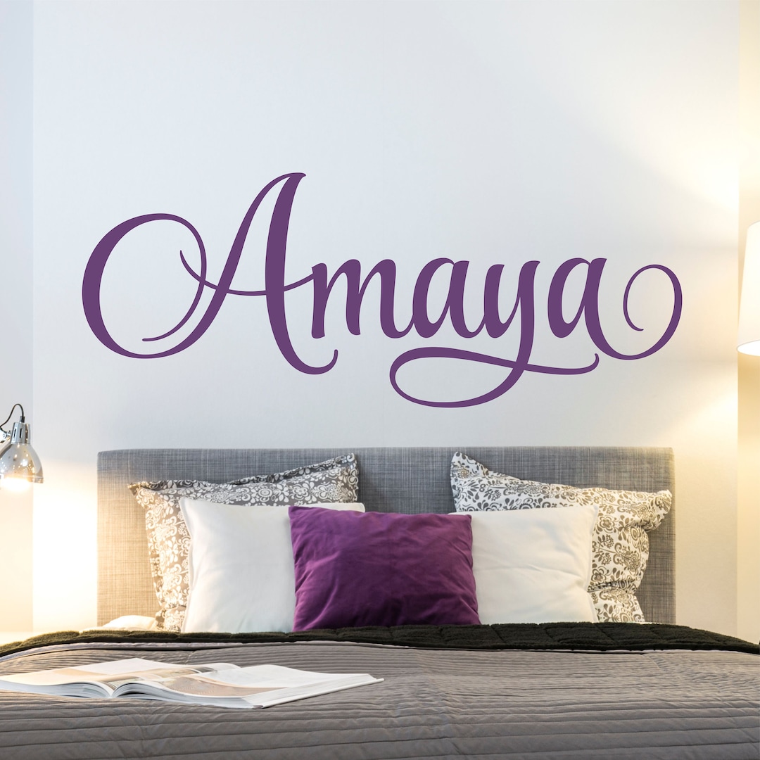 Personalized Girls Name Wall Decal Childrens Room Girls Bedroom Teen ...
