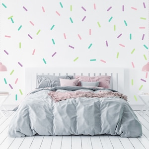 Sprinkle Wall Decals - Gold Sprinkle Stickers - Silver Sprinkles - Rose Gold Sprinkles - Rose Gold Star Stickers - Birthday Sprinkle Decals