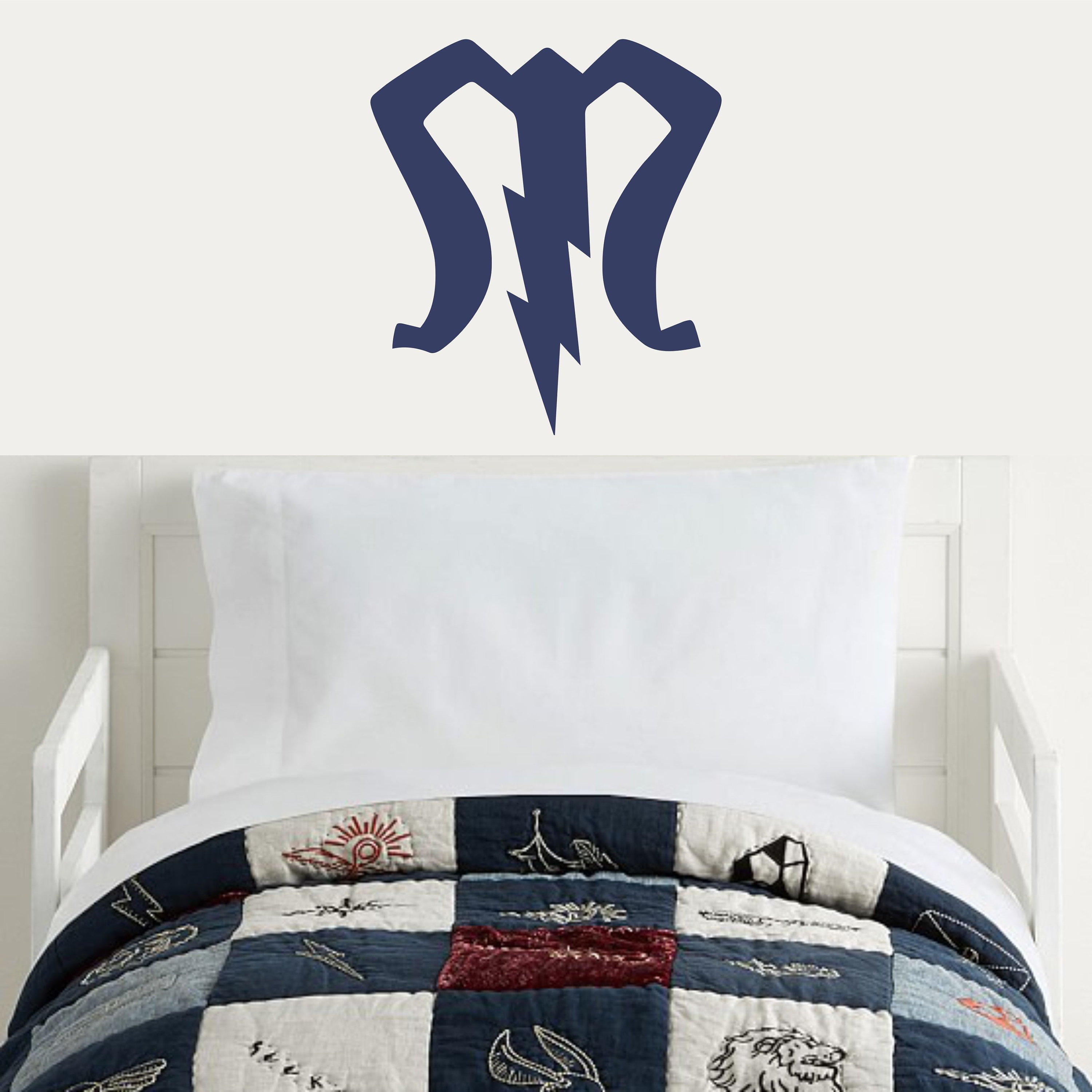 Inspired Harry Potter Wall Decal Sticker Monogram Wall Etsy