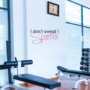 Gym Weight Room Wall Decal Sticker