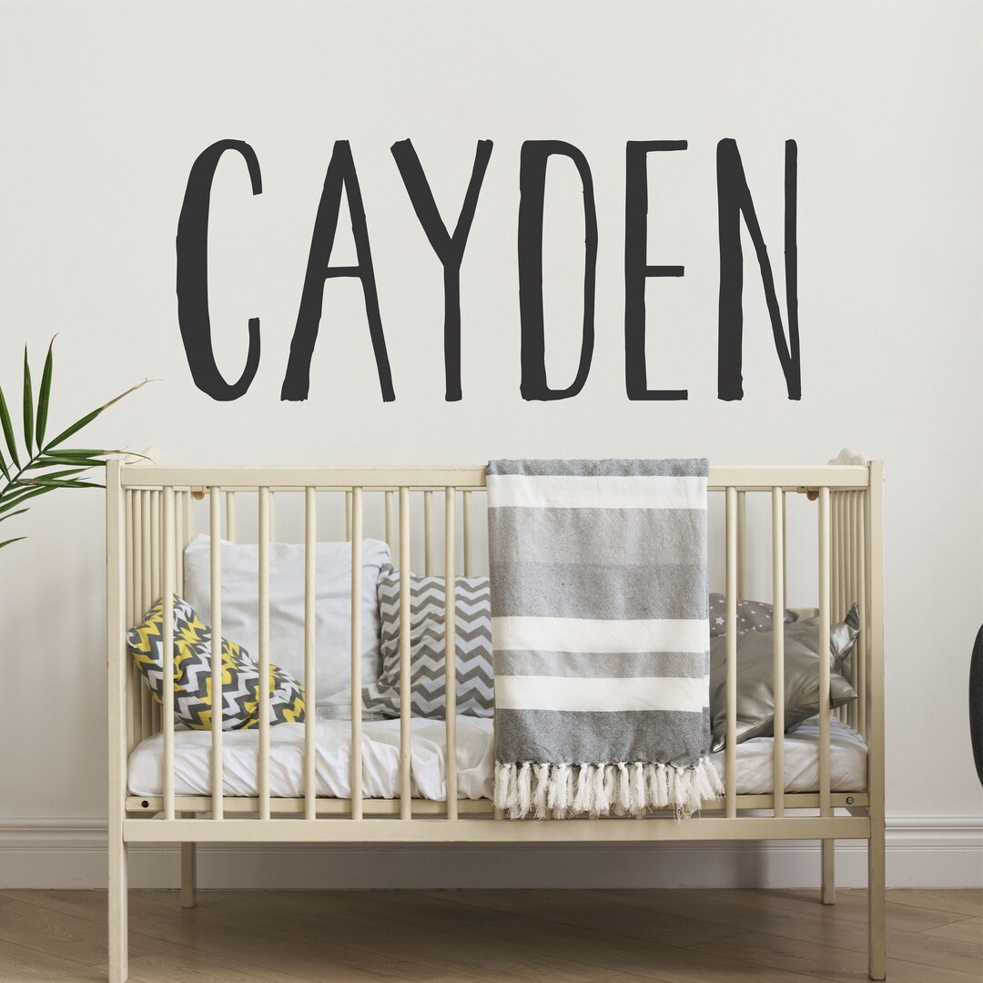 Personalized Wall Decal Boy Name Wall Decal Nursery Wall Decal