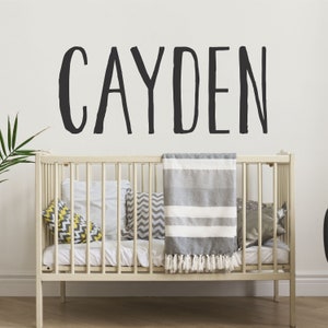 Personalized Wall Decal Boy Name Wall Decal Nursery Wall Decal Personalized Name Decal Vinyl Wall Decal Boys Name Decal Name Modern Nursery