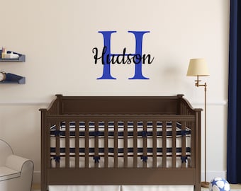 Personalized Name Wall Decal - Custom Name Wall Sticker - Vinyl Decal Monogram Girls Boys Room - Childrens Nursery Wall Decor