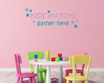 Kids and Toys Playroom Wall Decal Sticker
