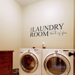 Laundry Room Loads of Fun Wall Decal Sticker