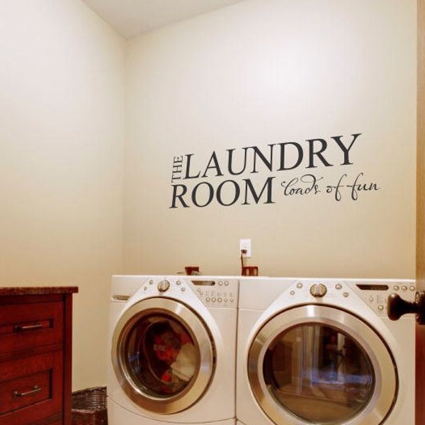 Laundry Wall Decal Etsy