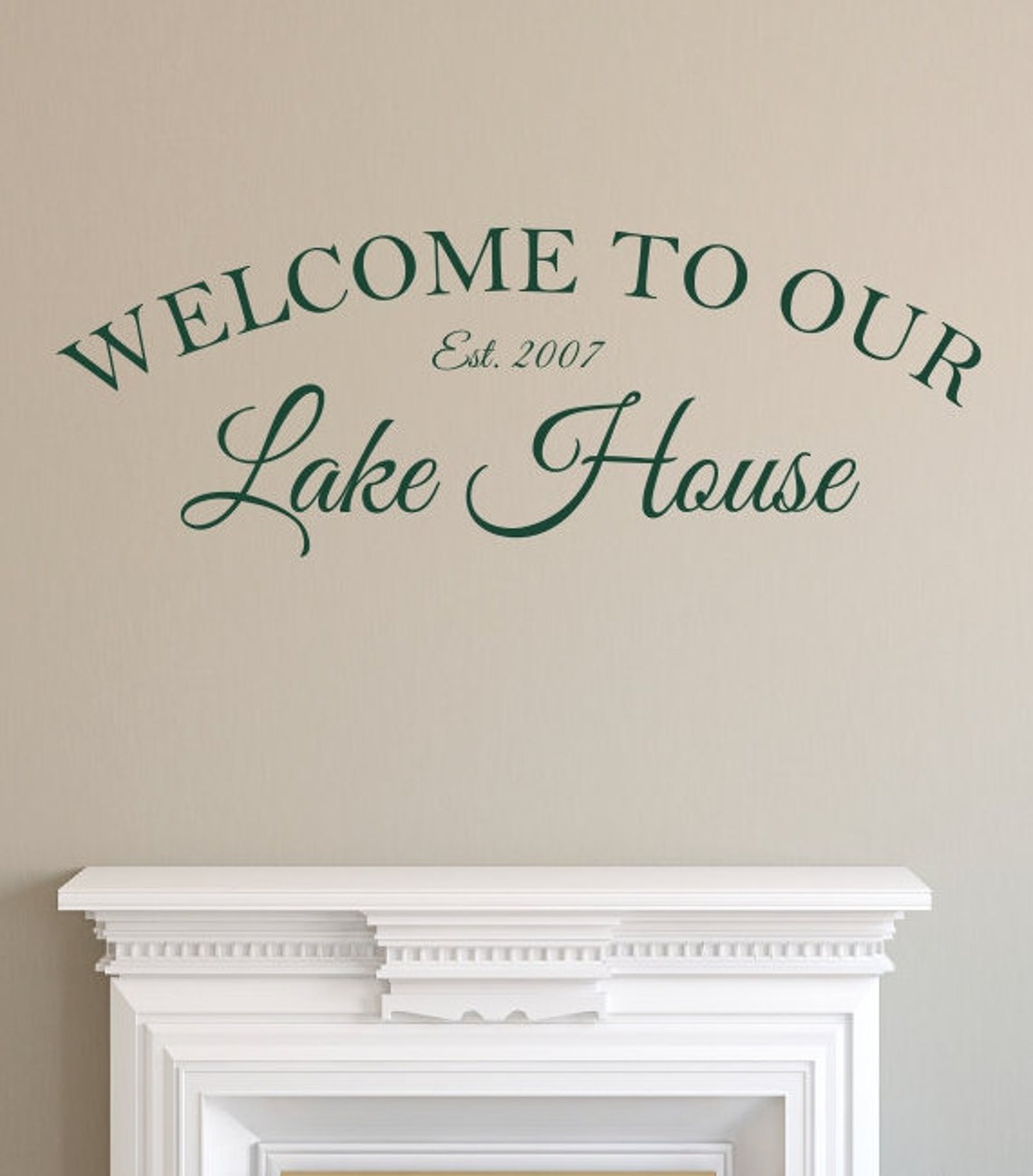 Lake House Wall Decor Welcome to Our Lake House Decal Wall | Etsy