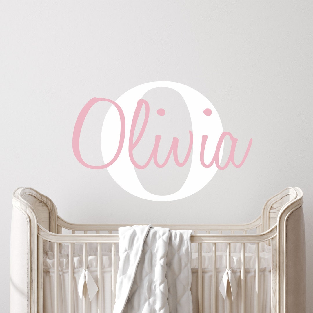 Name Sticker Name Wall Decal Girls Name Sticker Nursery Name Decal
