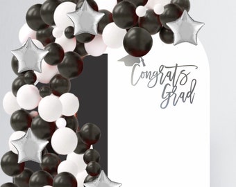 Graduation Decal - Graduation Party Backdrop - Class of 2023 for Balloon Arch - Personalized Graduation Decoration - Graduation Sign - Party