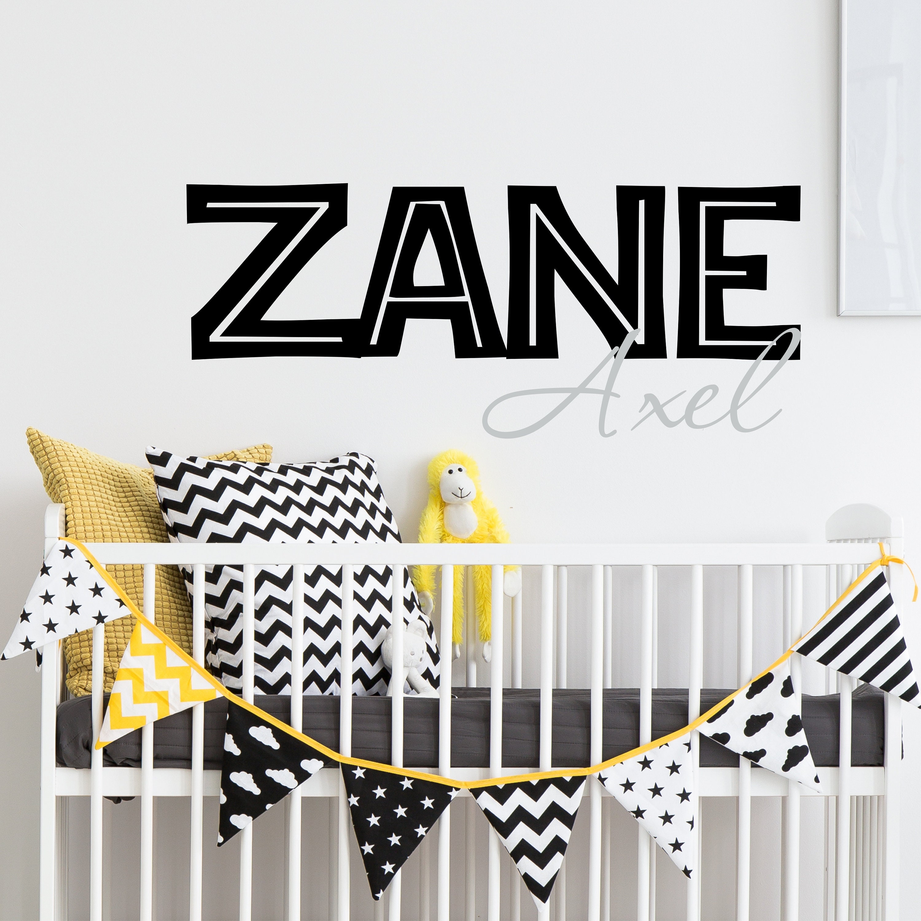 Personalized Wall Decal Boy Name Wall Decal Nursery Wall Decal - Etsy