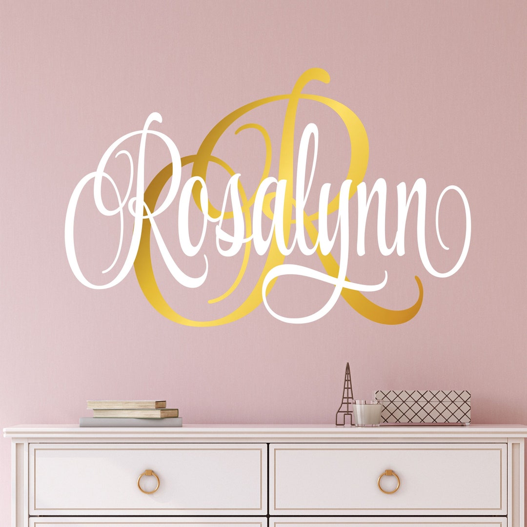 Personalized Girls Name Wall Decal Childrens Room Girls Bedroom Teen ...