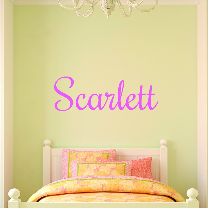 Personalized Name Wall Decal Custom Name Wall Sticker Etsy