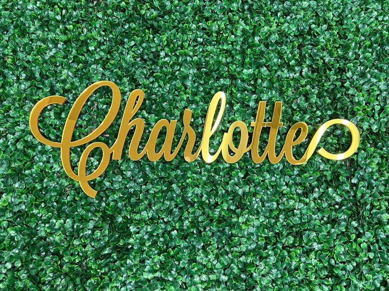 Custom Acrylic Mirror Name Sign Nursery Name Sign Personalized Name Sign Glitter Name Glitter Multiple Fonts Baby Name Wall Art image 2