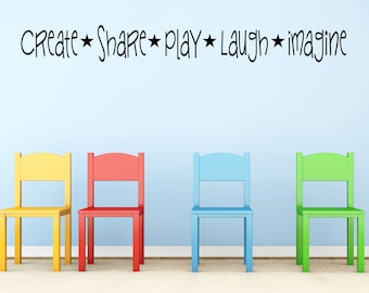 Kids Playroom Wall Decal Sticker