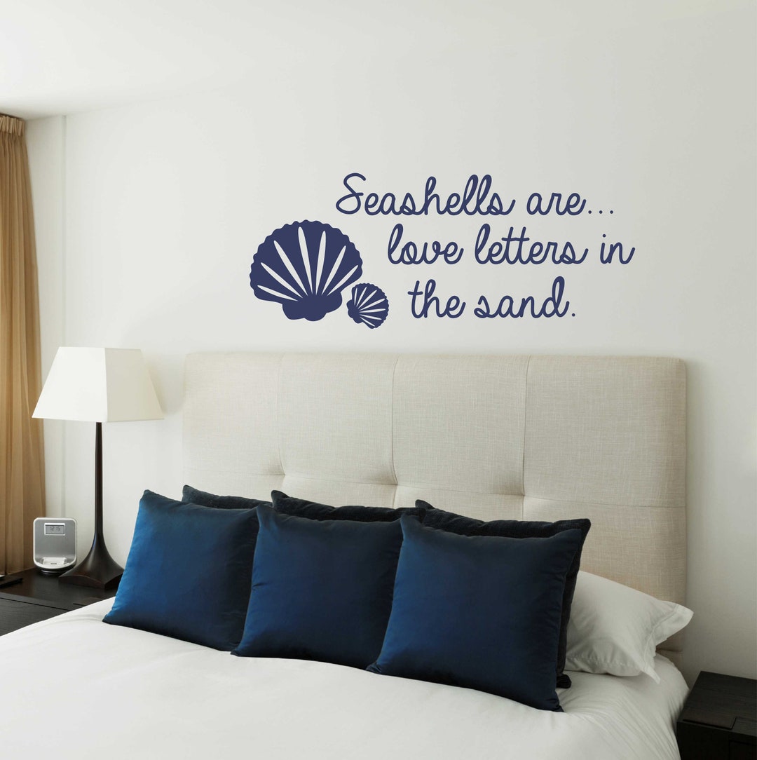 Beach Wall Decal Sticker Beach House Wall Decor Bathroom Etsy