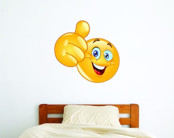 Emoji Wall Decal - Kids Wall Sticker Emoticon